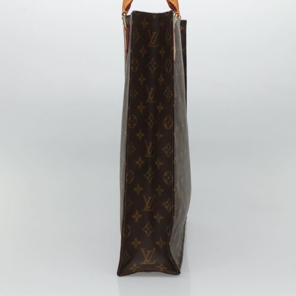 LOUIS VUITTON Monogram Sac Plat Hand Bag M51140 LV Auth am7853 - Picture 4 of 16